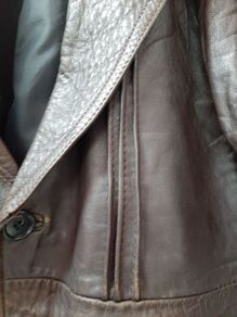 vintage genuine leather jacket
