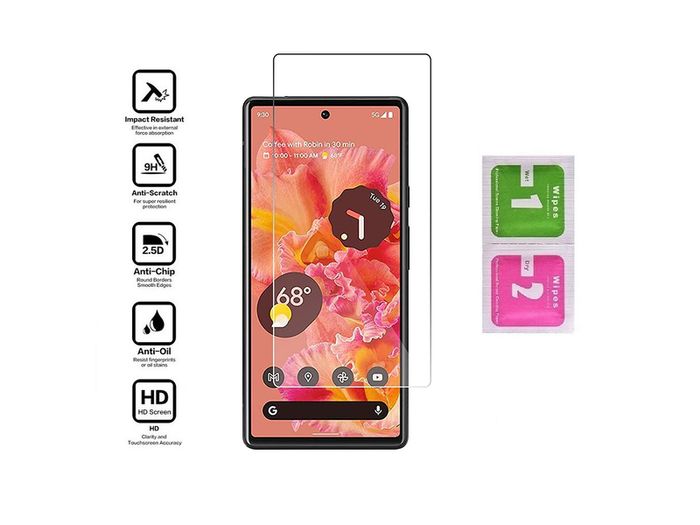 For Google Pixel 6 Tempered Glass Screen Protector Saver Cover Case Friendly New - FHT015GPT
