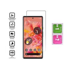 For Google Pixel 6 Tempered Glass Screen Protector Saver Cover Case Friendly New - FHT015GPT