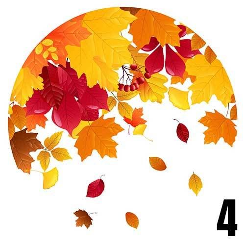 Round Mouse Pad in High-Resolution Print Autumn Theme or Personalised Next Day Dispatch