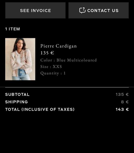 Sezane Pierre Cardigan (XS)