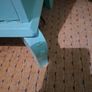 Turquoise bedside locker. Image 5