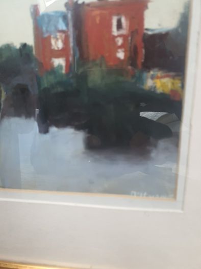 Original Painting of Parsons Bookshop by Larry McIlwaine