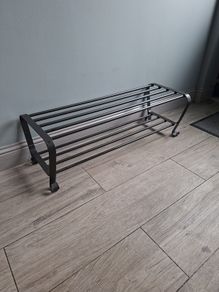 shoe rack black
