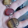 A vintage bracelet featuring natural stone accents. Image 9