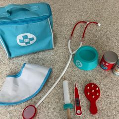 Kids Doctor / Vet Toy Set - Wooden - Age 3+