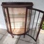 Vintage Bowfronted Display Cabinet Image 2