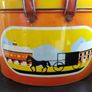 Amazing Collectable Large Oval Amish Patterned Tin Picnic Box with Handles, Very Rare to Find in Ireland - Funky Picnic Time! Props for Stage and Screen! Image 10