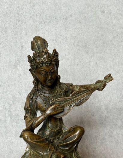 Saraswati or the Goddess of Wonderful Sound - Bronze
