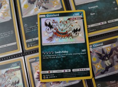 Guzzlord ! Secret Rare ! From Secret Vault ! Hidden Fates Set ! 2019 ! Pokemon Card !