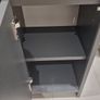 Grey bathroom cabinet unit storage Image 4