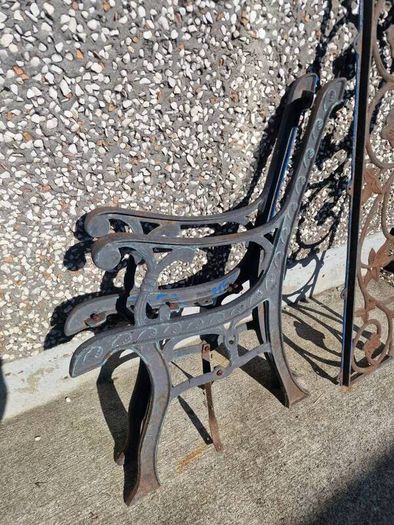 cast iron bench