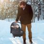 Winter Baby Car Seat Footmuff, Universal Car Seat Blanket for Baby w/Adjustable Collar, Waterproof Baby Car Seat Cover w/Zip, Warm Berber Fleece, Detachable and Machine Washable (Dark Grey) Image 6