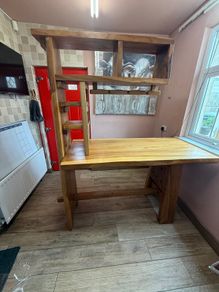 New Solid wooden table now 200 for quick sale