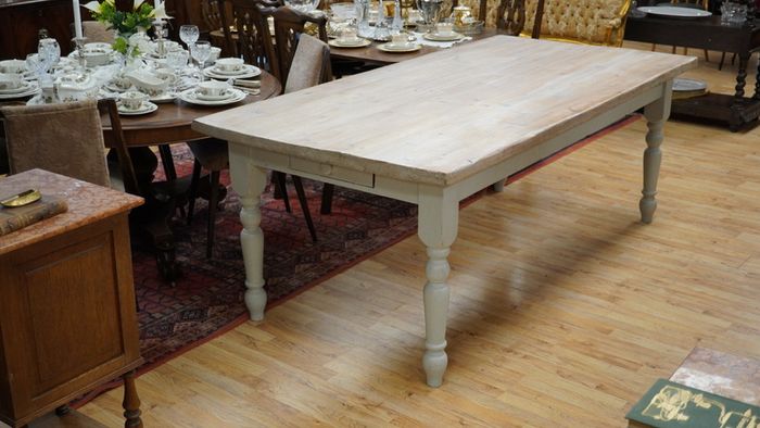 Vintage Pine Farmhouse Refectory Table