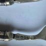 Antique 1907 Sheffield Sterling Silver & Bone-Style Dessert Forks (Set of 6) Image 3