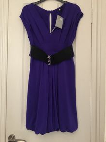 Purple Belted Dress BNWT