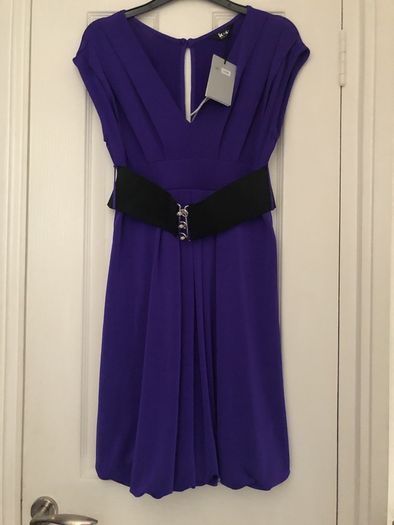 Purple Belted Dress BNWT