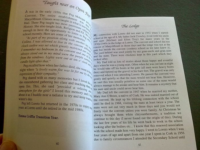 Memories of Loreto Youghal Ireland Irish Co. Cork