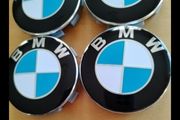 Brand New BMW Alloy Wheel Centre Caps 68mm x4 + Msports Wheel Sticker's x5 + Msports Dust Caps x4