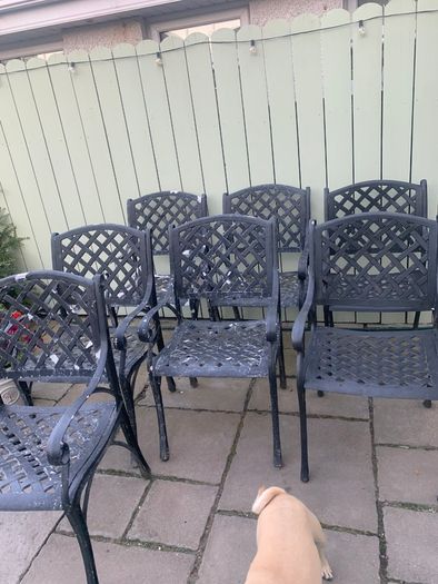 Cast iron garden furniture
