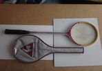 Vintage Le Coq Sportif Wooden Squash Racket with Case