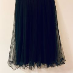 SHEIN Curve Black Tulle Skirt