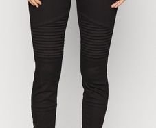 Biker jeans skinny fit black size L uk10-12