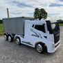 Ride-on electric container truck - white Image 2