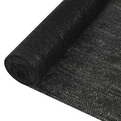 Privacy Net Black 1.5x50 m HDPE 195 g/sqm