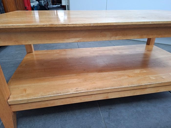 Solid wood coffee table