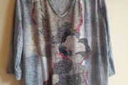 Samoon Grey Top  Pending
