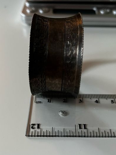 1919/1970 Sterling Silver  Napkin Ring 32.7g Birmingham