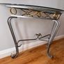 Hallway console table half moon hall kitchen sitting room lounge side table Image 3