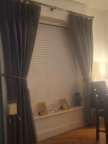 Pair of Custom made franch pleat curtains curtains