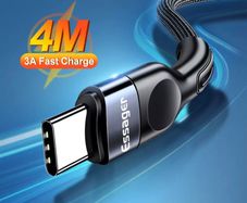 Short 25cm Type C Charger Original Cable for Galaxy S20 S21 S10 A32 Huawei HTC