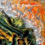 Abstract Gecko Natures Hidden Textures 40x40cm on Canvas Image 4