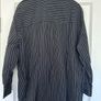 Black and White pinstriped Divided by H&M Collared Shirt Image 2