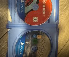 Hogwarts legacy and fifa 20 ps4 games