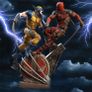 Wolverine vs Deadpool Diorama - Premium 3D Printed Kit | Unpainted | RESIN Image 2