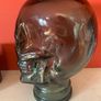 Vintage Skull Green Glass Image 2