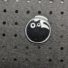 Cat in a bowl enamel pin