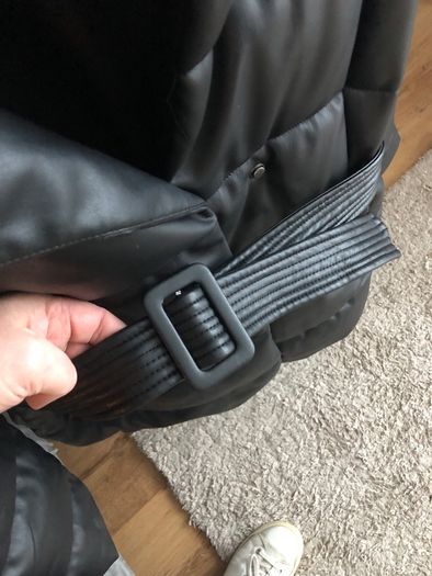 Black Puffer Coat Size 12