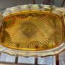 Bohemian Czech Art Deco Amber Glass Vanity Set Image 6