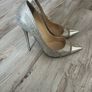 Jimmy Choo Metallic Silver Heels Image 3