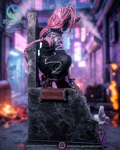 Talia Yang cyberpunk edgerunners 2 resin 3d print