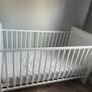 White Sleigh Cot Bed Image 2