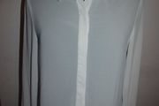 Glamorous white blouse with gold sequins collar size UK12 EU40 Postage included