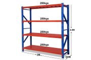 2.5m Tall Longspan Shelving / Racking New Long Span