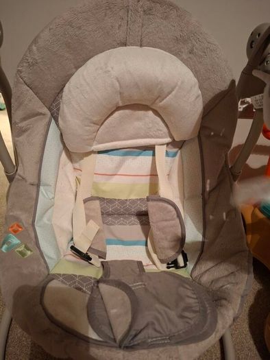 Toy bundle inc baby swing,fisher price bouncer and interactive toys